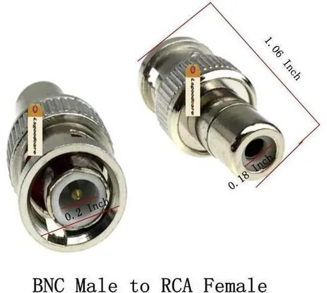 Alt view image 5 of 7 - 48Pcs BNC to RCA Converter Adapter Set - Male/Female Coaxial Connectors for CCTV Security Camera Surveillance Video