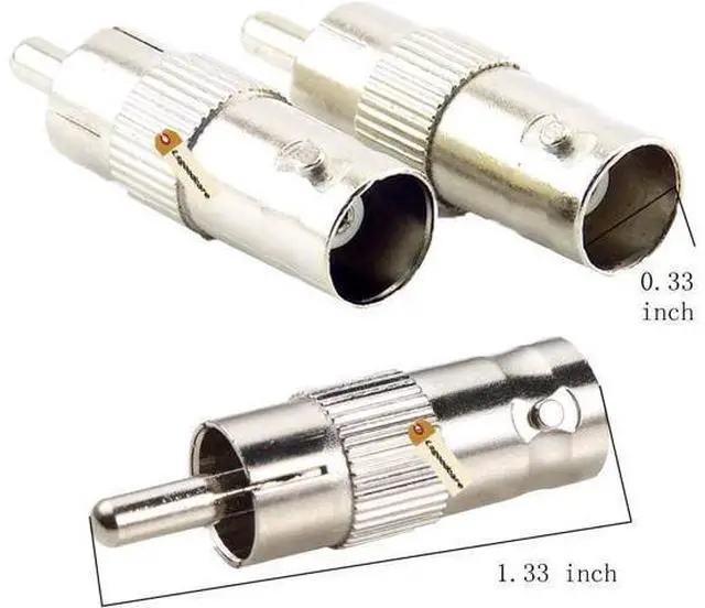 Alt view image 6 of 7 - 48Pcs BNC to RCA Converter Adapter Set - Male/Female Coaxial Connectors for CCTV Security Camera Surveillance Video