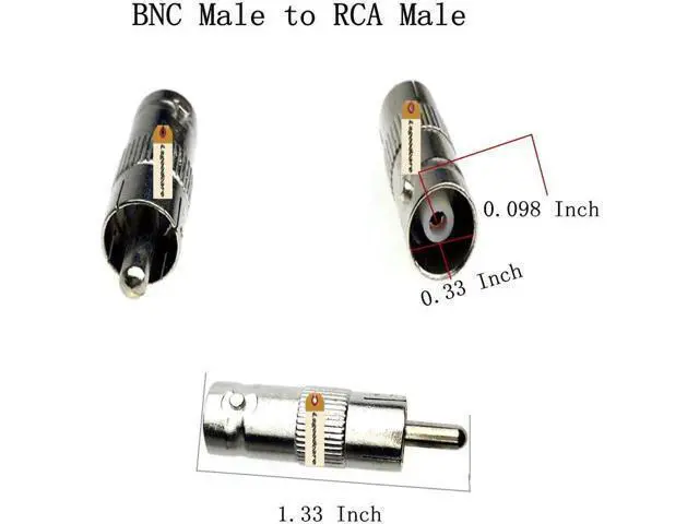 Alt view image 7 of 7 - 48Pcs BNC to RCA Converter Adapter Set - Male/Female Coaxial Connectors for CCTV Security Camera Surveillance Video