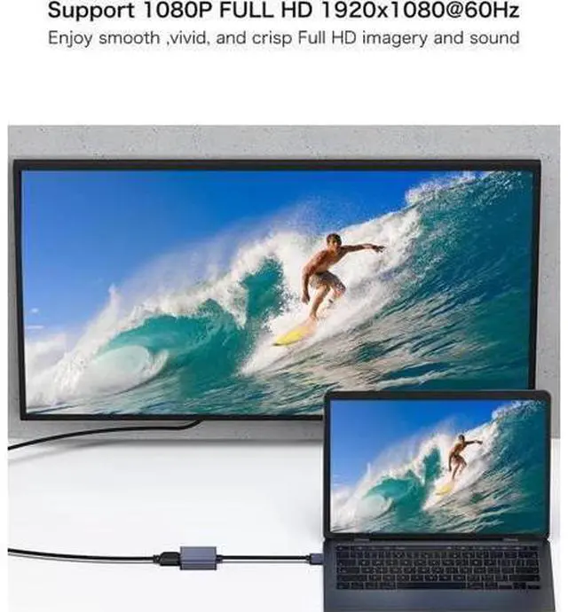 Alt view image 5 of 7 - USB to HDMI Adapter - 3.0/2.0 Multi-Monitor Cable Compatible with Windows 7/8/10/11 and MacOS for Multiple Monitors