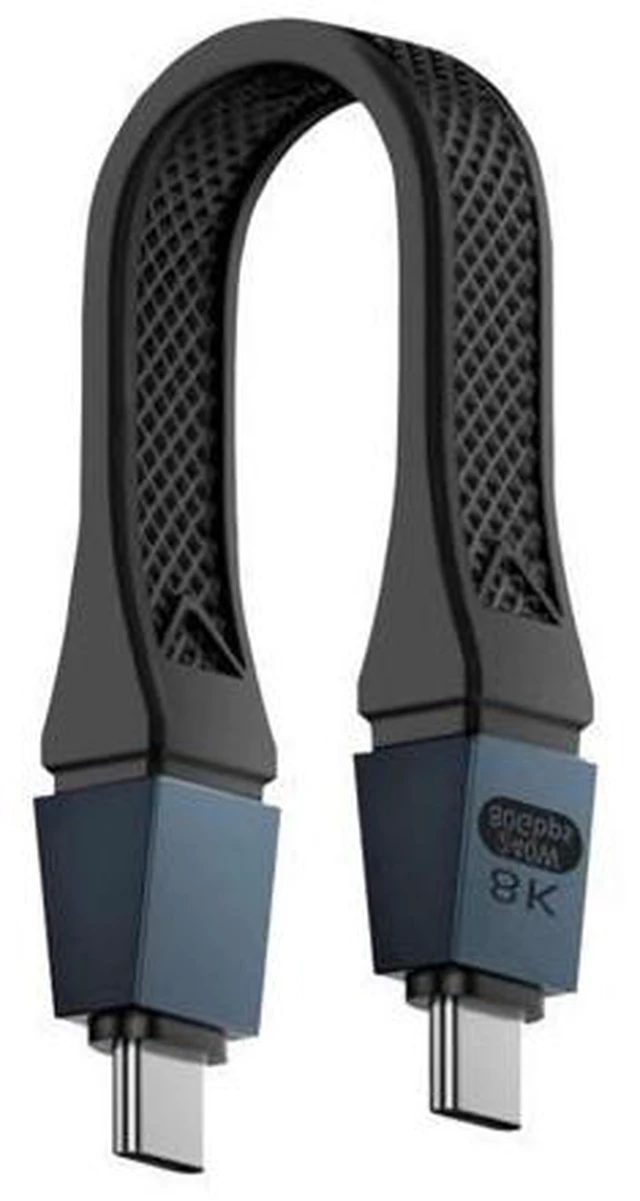 Main image of Short USB C Cable 5inch High Speed 80Gbps 120Gbps Bandwidth PD 240W Thunderbolt 5 Cable for 16K Dual 8K/6K USB C Cord in Black for Thunderbolt 4/3 USB 4 SSD MacBook Dock