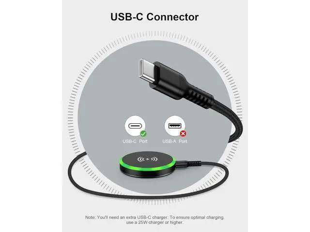 Alt view image 6 of 7 - MagSafe Wireless Charger 15W Fast Charging Pad for Galaxy S25 Ultra S24 Magnetic Charger Finger Holder Stand for iPhone 17 17Pro 17 Air 16e 16 Pro Max 15 Android Pixel 10 Pro