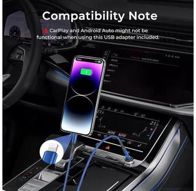 Alt view image 2 of 7 - USB C to Lightning Charger Cable 10ft with USB AdapterType C Power Delivery PD Fast Charging Cord for iPhone 11 12 13 14 Mini Pro Max SE iPad 8 9 8th 9th Generation