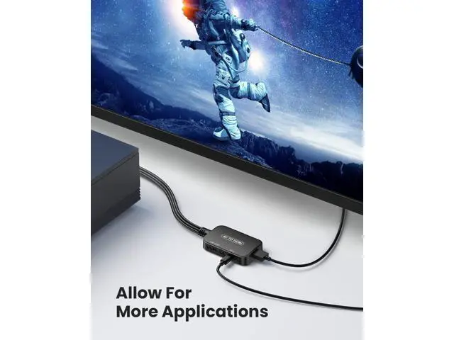 Alt view image 6 of 7 - RCA to HDMI Adapter AV Converter RCA Female to HDMI Converter Composite Audio Video Converter for PS1 PS2 PS3 STB Xbox VHS VCR Black-Ray DVD Players(Cable Included)