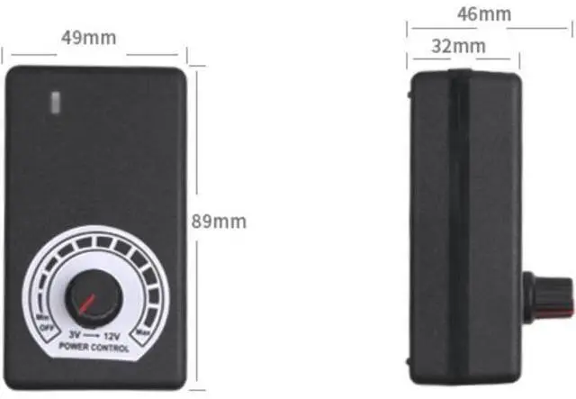 Alt view image 3 of 4 - AC to DC Converter 110V-240V AC to DC 3-12V 2A Power Supply-Adjustable for Motor Speed Controller 110-240V