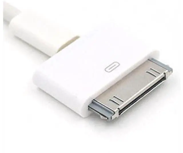 Alt view image 2 of 6 - 2 PCS - 8 Pin Female to 30 Pin Male Adapter | Charge & Sync Connector | Compatible with Smartphones Tablets Cars Sound-Docks and More | 2 Pack White