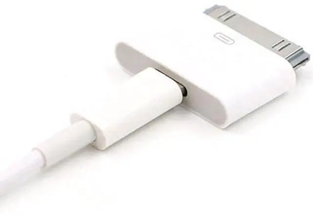 Alt view image 5 of 6 - 2 PCS - 8 Pin Female to 30 Pin Male Adapter | Charge & Sync Connector | Compatible with Smartphones Tablets Cars Sound-Docks and More | 2 Pack White