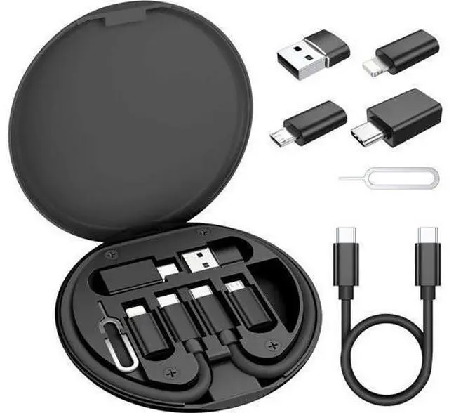 Main image of Multi USB Charger Adapter Kit Micro USBC Adaptor with 1Ft 100W Charging Cable Type C to USB 3.0 OTG Converter USB C to iOS Portable Box for iPhone 17 Air 16 15 Max Pro Galaxy S25 Plus