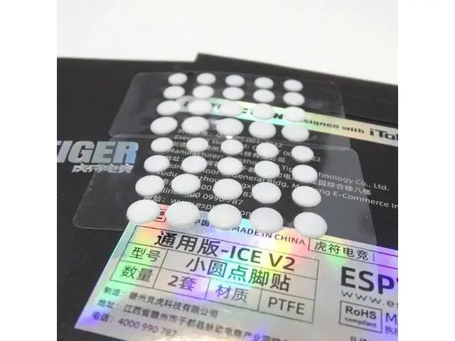 Alt view image 2 of 4 - Game Mouse Feet Mouse Skates ICE Glides Enhances Edition DIY Universal Dot Mouse Pad Game Mouse Feet Mouse Skates ICE Glides Enhances Edition DIY Universal Dot Mouse Pad