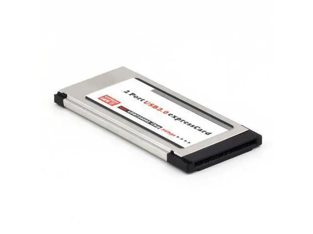 Alt view image 2 of 7 - 34mm Express Card Expresscard to 2 Port USB 3.0 Adapter for Laptop NEC Chip