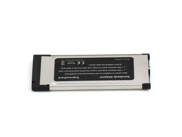 Alt view image 3 of 7 - 34mm Express Card Expresscard to 2 Port USB 3.0 Adapter for Laptop NEC Chip