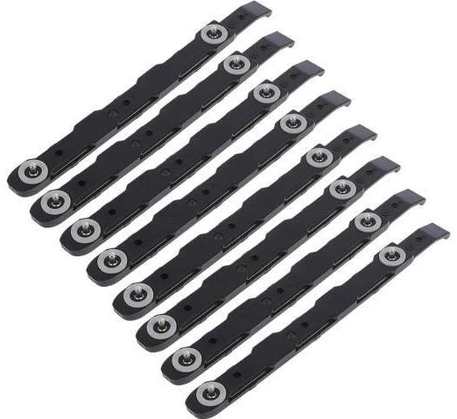 Main image of 8 Pack Chassis Hard Drive Mounting Plastic Rails Chassis Hard Drive Rails Black