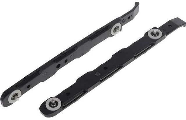 Alt view image 3 of 6 - 8 Pack Chassis Hard Drive Mounting Plastic Rails Chassis Hard Drive Rails Black