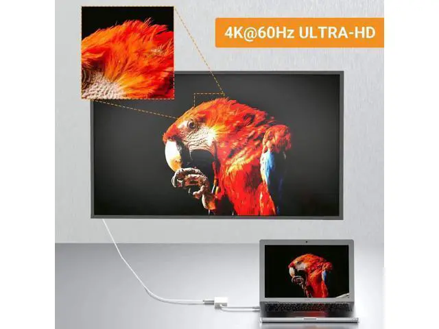 Alt view image 3 of 7 - Mini DisplayPort to HDMI VGA DVI Adapter, 4K Mini DP Thunderbolt 2 to DVI HDMI VAG Converter Compatible with 2015 MacBook Pro, 2015 iMac, 2018 Mac Mini and Before, Surface Pro 6/5/4/3/2/1 More