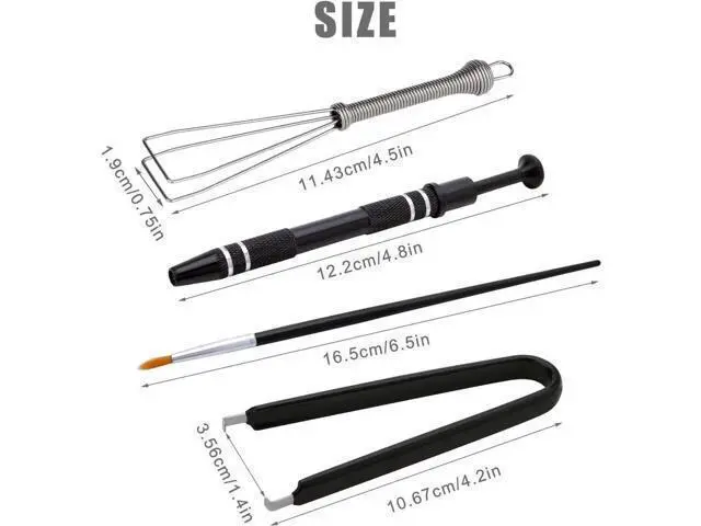 Alt view image 2 of 7 - DIXSG Mechanical Keyboard Switch Puller Set, Keycap Remover Kit Keyboard Cleaner Tool Including Keycap Puller, Switch Clamp, Stem Holder, Lube Pen-Easy to Pull (Black)