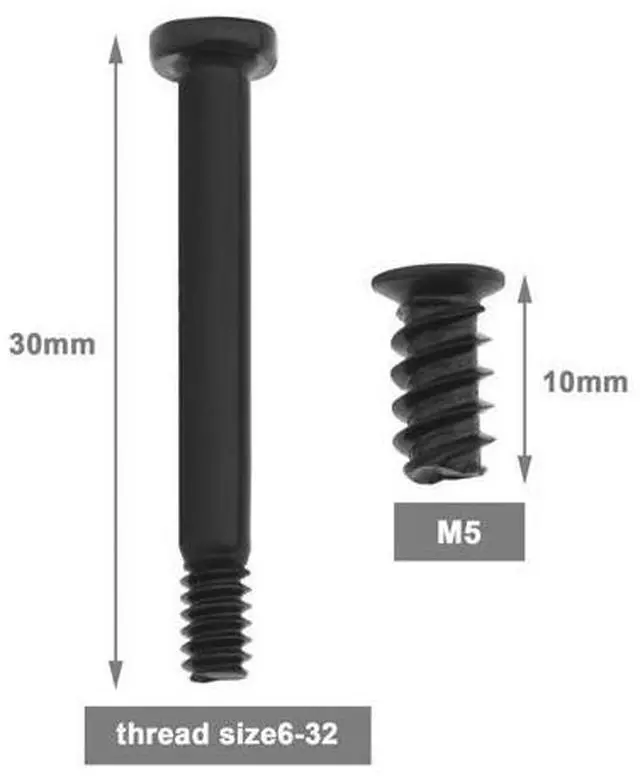Alt view image 4 of 7 - The Lord of the Tools 100PCS Computer Case Fan Screws Kit PC Fan Screws Housing Radiator Screws Computer Chassis Fan Components 50PCS #6-32x30mm & 50PCS M5x10mm Black