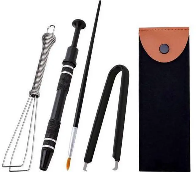 Main image of DIXSG Mechanical Keyboard Switch Puller Set, Keycap Remover Kit Keyboard Cleaner Tool Including Keycap Puller, Switch Clamp, Stem Holder, Lube Pen-Easy to Pull (Black)