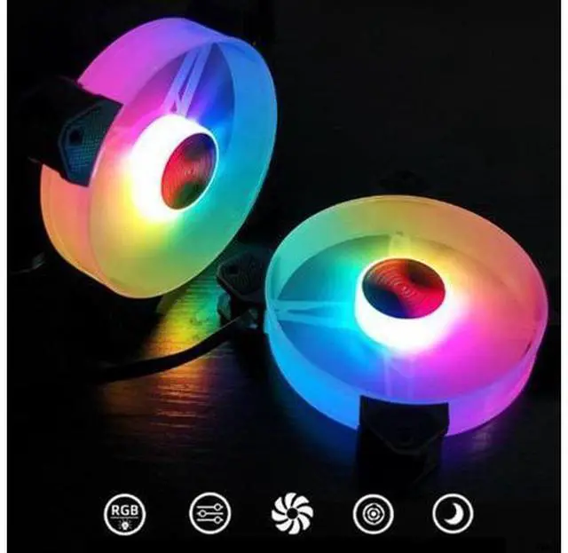 Main image of 6 Pin 120mm Computer Case Fan Silent 12CM Fan CPU Cooling RGB Quiet PC Cooler Fan Case Fans 12V DC Adjust Fan Speed