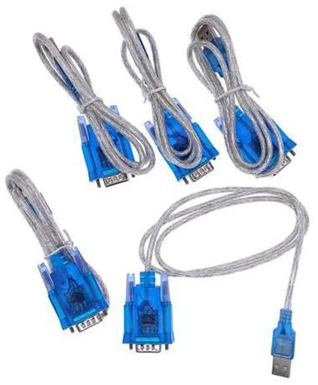 Alt view image 2 of 3 - 2Pcs CH340 USB to RS232 Serial Port 9 Pin DB9 Cable Serial COM Port Adapter Convertor Support Windows 7 Total Length 80cm