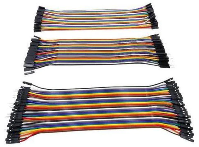 Alt view image 3 of 6 - Dupont Line 20CM 40Pin Male to Male + Male to Female and Female to Female Jumper Wire Dupont Cable for Arduino DIY KIT(20C female to female)