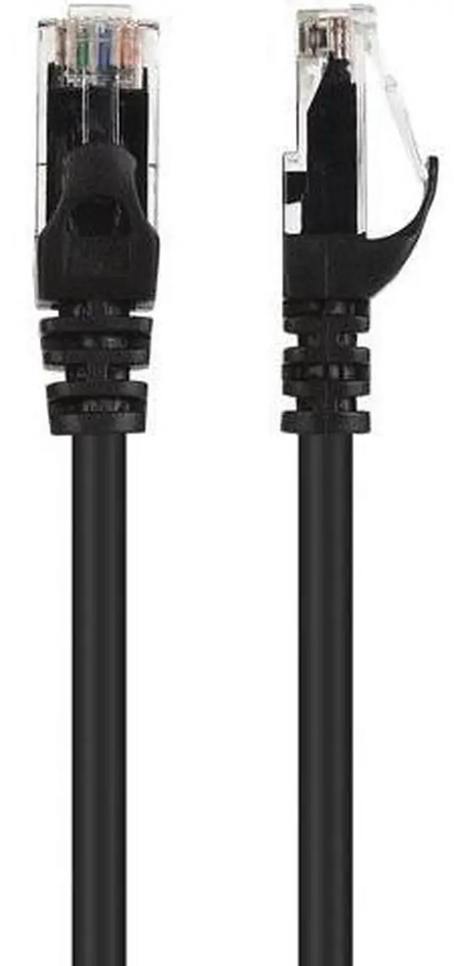 Alt view image 4 of 4 - Cable Matters 10-Pack Snagless Short Cat6 Ethernet Cable (Cat6 Cable, Cat 6 Cable) in Black 1 ft