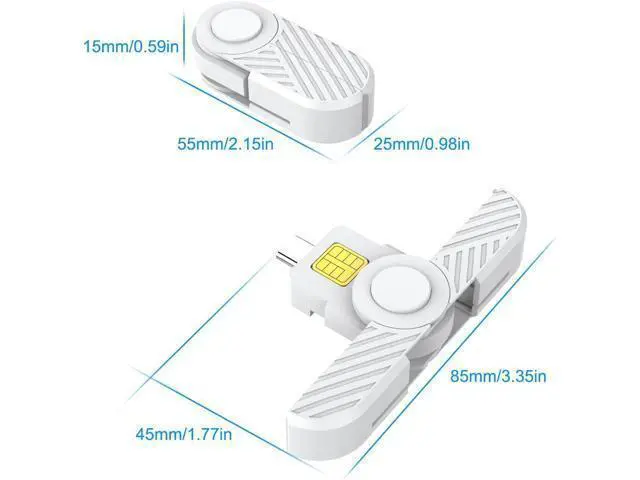 Alt view image 6 of 7 - Type C CAC Reader, DOD Military USB C Common Access CAC Card Reader, USB Smartfold Type C Smart Card Reader PIV CAC Reader Compatible with Windows, Mac OS CR331W