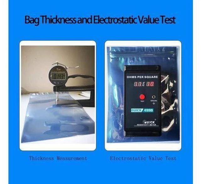 Alt view image 6 of 7 - Anti Static Bags ESD Bags 100pcs Mixed Sizes Antistatic Resealable Bags for 3.5 Hard Drive 2.5 Solid State Drive with Labels ESD Shielding Bags for Varieties of Electronic Device