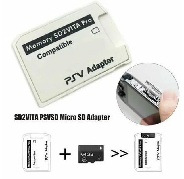 Alt view image 3 of 6 - V5.0 SD2VITA PSVSD Pro Adapter For PS Vita Henkaku 3.60 Micro SD Memory Card SD2VITA PSVSD Pro Adapter For Game