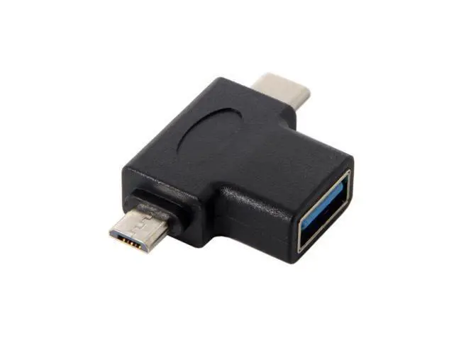 Alt view image 2 of 5 - USB 3.1 Type-C & Micro USB Combo to USB 2.0 A Female OTG Data Host Adapter