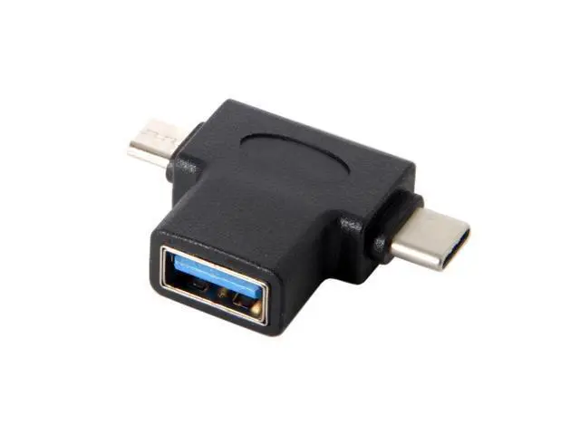 Alt view image 3 of 5 - USB 3.1 Type-C & Micro USB Combo to USB 2.0 A Female OTG Data Host Adapter