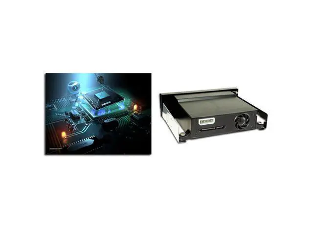 Alt view image 4 of 5 - 5.25 Inch Internal Tray-Less Bay SATA III Hard Drive Backplane Enclosure Hot Swap Mobile Rack for 2.5/3.5 inch HDD
