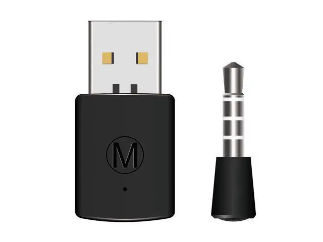 Main image of Bluetooth Receiver Wireless Headset Headphone Adapter with Mic Bluetooth 4.0 Dongle USB Adapter USB Dongle for PS4 Black