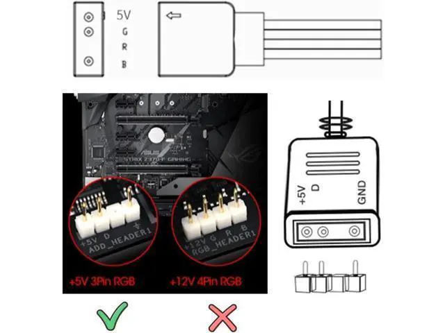 Alt view image 5 of 7 - DIXSG 2-Pack 1-to-1 ARGB Extension Cable, White 5V 3-Pin Female to Female ARGB Addressable RGB Adapter Cable, ARGB LED Sync Cable for Extend PC Computer ARGB Fans Or ARGB LED Lights, 11.8 Inches