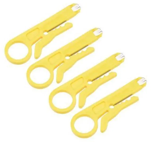 Main image of Mini Wire Stripper Punch Down Cutter for Network Wire Cable, RJ45 Cat5 Data Cable, Telephone Cable and Computer UTP Cable 4pcs
