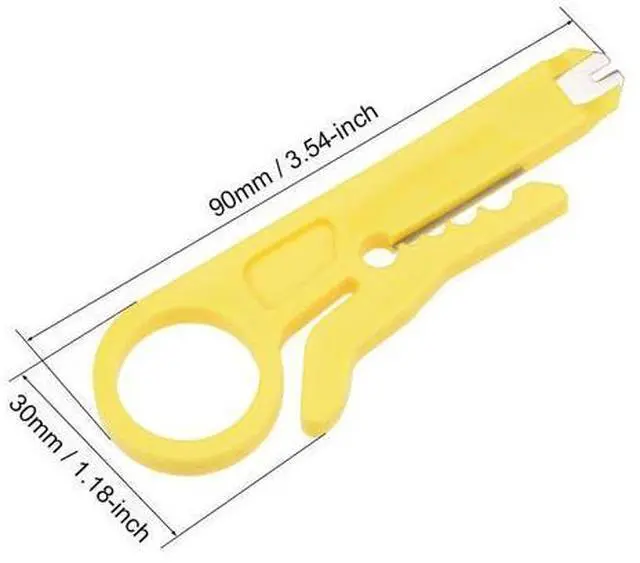 Alt view image 2 of 3 - Mini Wire Stripper Punch Down Cutter for Network Wire Cable, RJ45 Cat5 Data Cable, Telephone Cable and Computer UTP Cable 4pcs