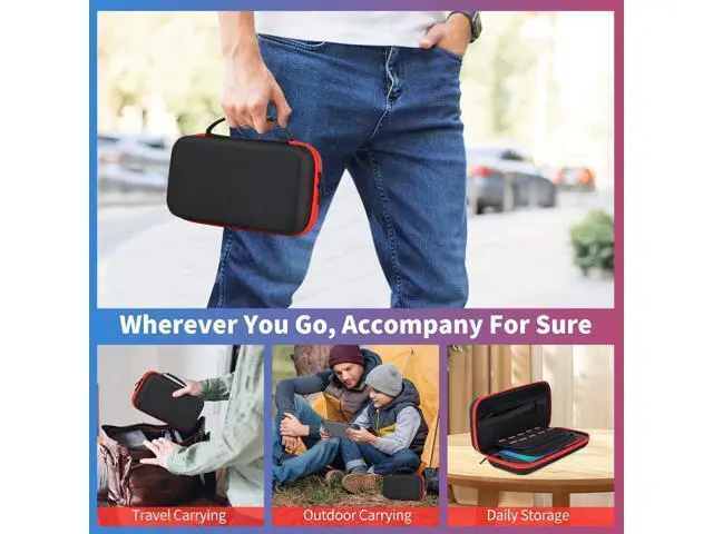 Alt view image 7 of 7 - Carrying Case for Nintendo Switch 2 (2025) with 20 Games Cartridges, Scratch-Resistant & Strong Protection for Switch 2 Case, Protective Hard Shell Travel Bag Screen Protector Included