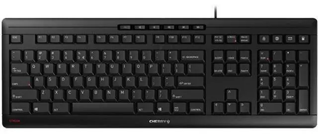 Main image of Stream Keyboard Wired USB SX Scissors Mechanism QWERTY Whisper-Quiet Silent Keystroke for Home Office, Work or Personal Computer. Black