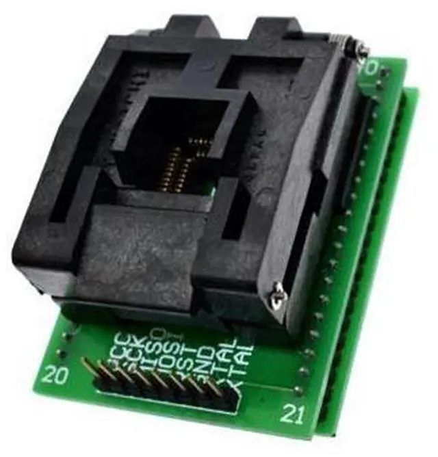Main image of TQFP44 to DIP40 Burning Socket Chip Programmer TQFP44 Adapter Socket Dip40 Qfp44 ATMEGA16