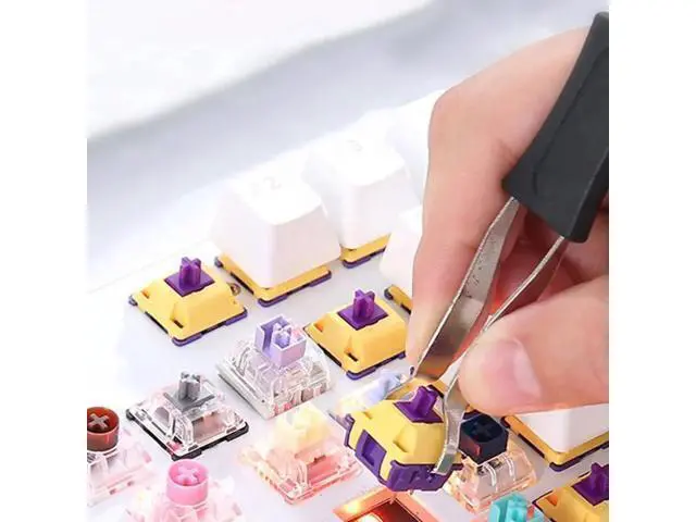 Alt view image 5 of 7 - WISDUM Keycap Puller Stainless Steel Key Keycap Removal Tool Keycaps Remover for Mechanical Keyboard for Removing Fixing Keyboard Tools