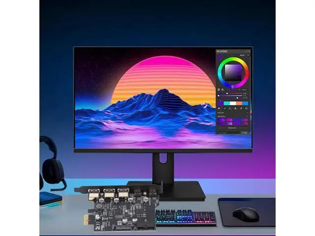 Alt view image 5 of 5 - PCIe to USB 3.2 Gen 2 Card with 20 Gbps, 5 USB Ports (3 USB Type A 2 USB Type C), PCI Express Expansion Card for for Linux for OS X PC