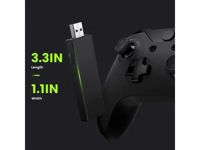 Alt view image 2 of 7 - Wireless Adapter Compatible with Xbox One Controller for Windows 10/8.1/8/7