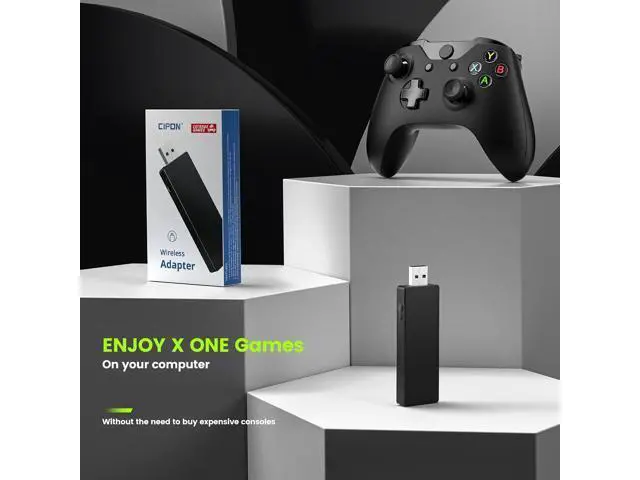 Alt view image 7 of 7 - Wireless Adapter Compatible with Xbox One Controller for Windows 10/8.1/8/7