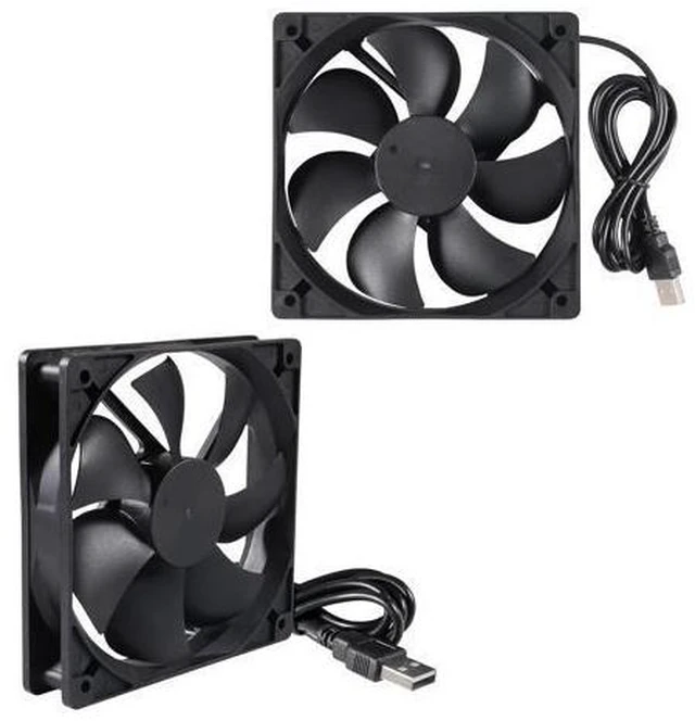 Main image of 2PACK 120mm 5V USB Computer PC Fan, 120mm Fan 5V USB Brushless 12025 120x25mm for Cooling PC Computer Case CPU Coolers Radiators