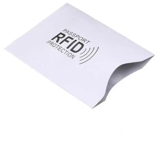 Main image of 10pcs Silver Anti Scan RFID Sleeve Protector Credit ID Card Aluminum Foil Holder Anti-Scan Card Sleeve
