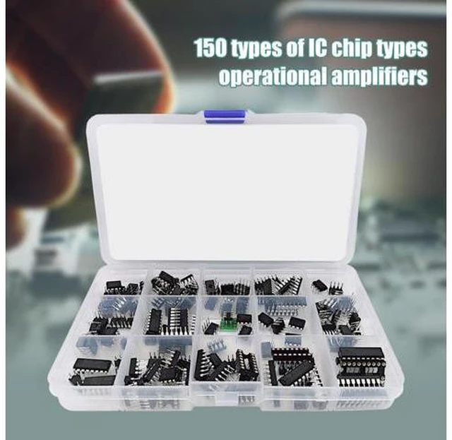 Alt view image 2 of 2 - IC Chip Assortment 150 Pcs, Opamp, Oscillator, Pwm, PC817, NE555, LM358, LM324, JRC4558, LM393, LM339, NE5532, LM386, TDA2030