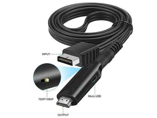 Alt view image 2 of 4 - For PS1 PS2 to HDMI-compatible Converter Adapter 480i/480p/576i Audio Video Converter Supports All For PS2/PS1 Display Modes