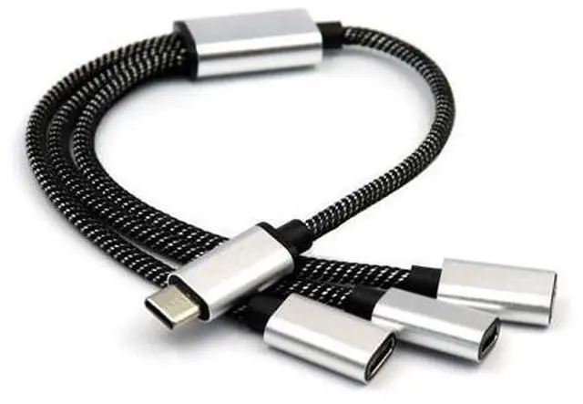 Alt view image 4 of 4 - ruth's sister USB C Male to 3 USB C Female Splitter Converter Adapter Extension Connector