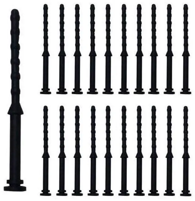 Main image of 20PCS PC Case Fans Computer Cooling Fan Mount Screws, CPU Fan Mounting Pin Rivet Black Soft Rubber Reducing Noise Anti-Vibration Screws 65mm / 2.56in