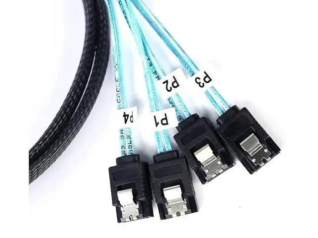 Alt view image 4 of 5 - DIXSG SATA-III Cable:0.5M, 4Pcs/Set Thin SATA 6Gbps HDD SSD Data-Cable Bundled Replacement for Server Bitcoin Computer SSD HDD CD DVD Drives Raid(1.6FT)