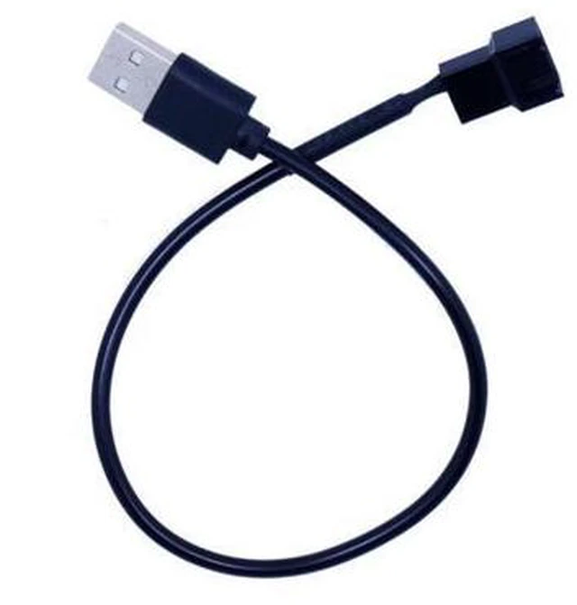 Main image of 3pin or 4pin Fan To Usb Adapter Cables 4 Pin Computer Pc Fan Power Cable Connector Adapter 5v 30cm Connect